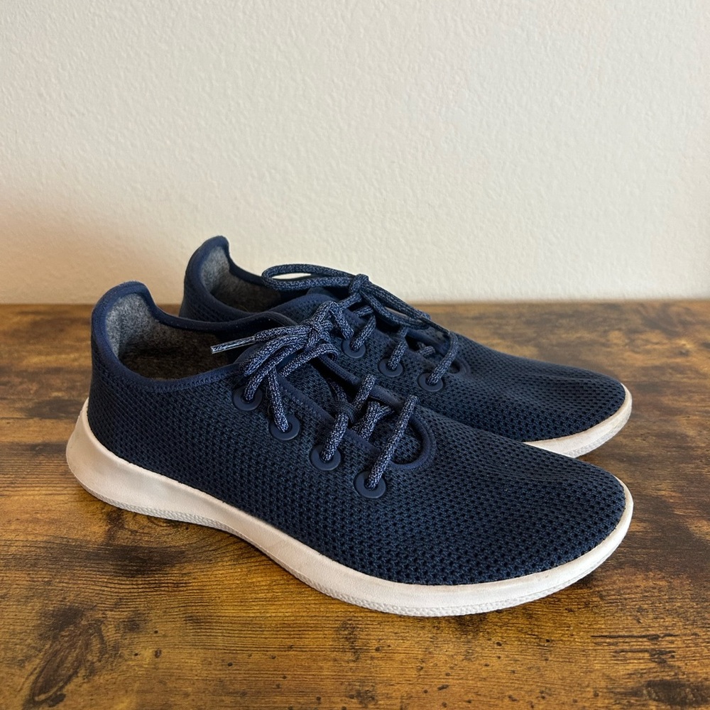 Women’s Allbirds Navy Tree Runner Mesh Sneakers